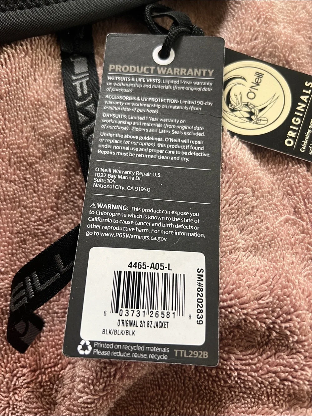 O'Neill O'Riginal 2/1mm Wetsuit Jacket